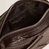 Borsa Mini Star da donna in pelle nera lucida con stella tono su tono Borsa Mini Star da donna in pelle nera lucida con stella tono su tono
