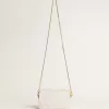 Borsa Mini Star in pelle bianco burro con stella tono su tono Borsa Mini Star in pelle bianco burro con stella tono su tono