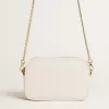 Borsa Mini Star in pelle bianco burro con stella tono su tono Borsa Mini Star in pelle bianco burro con stella tono su tono
