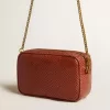Borsa Mini Star in pelle color ruggine con stampa serpente Borsa Mini Star in pelle color ruggine con stampa serpente