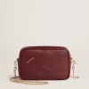 Borsa Mini Star in pelle color vino con stella tono su tono Borsa Mini Star in pelle color vino con stella tono su tono