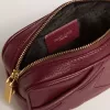 Borsa Mini Star in pelle color vino con stella tono su tono Borsa Mini Star in pelle color vino con stella tono su tono