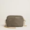 Borsa Mini Star in pelle verde salvia con stella tono su tono Borsa Mini Star in pelle verde salvia con stella tono su tono