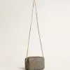 Borsa Mini Star in pelle verde salvia con stella tono su tono Borsa Mini Star in pelle verde salvia con stella tono su tono