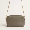 Borsa Mini Star in pelle verde salvia con stella tono su tono Borsa Mini Star in pelle verde salvia con stella tono su tono