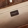 Borsa Pasadena in pelle martellata con stampa leopardata e manici neri a contrasto Borsa Pasadena in pelle martellata con stampa leopardata e manici neri a contrasto