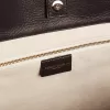 Borsa Pasadena in pelle martellata nera con logo dorato sul davanti Borsa Pasadena in pelle martellata nera con logo dorato sul davanti