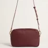 Borsa Star in pelle color vino con stella tono su tono Borsa Star in pelle color vino con stella tono su tono