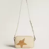Borsa Star in pelle martellata color burro con stella in cristallo Swarovski Borsa Star in pelle martellata color burro con stella in cristallo Swarovski