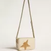 Borsa Star in pelle martellata color burro con stella in cristallo Swarovski Borsa Star in pelle martellata color burro con stella in cristallo Swarovski