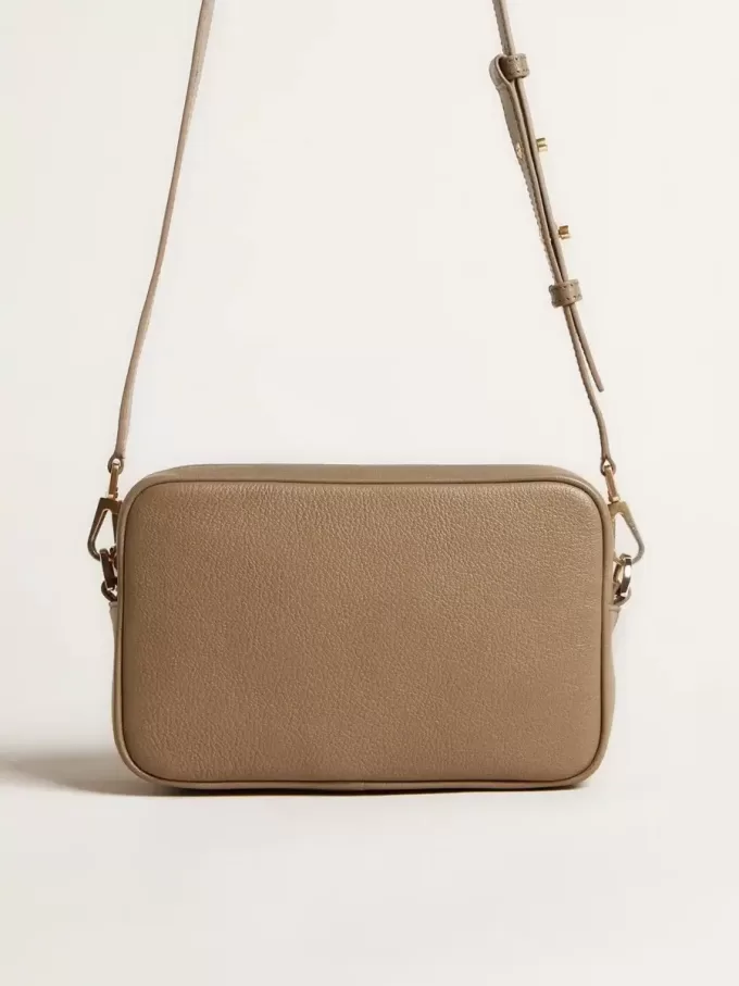 Borsa Star in pelle verde salvia con stella tono su tono Borsa Star in pelle verde salvia con stella tono su tono