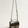 Borsa Venezia in pelle metallizzata grigio antracite con dettagli neri Borsa Venezia in pelle metallizzata grigio antracite con dettagli neri