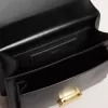 Borsa Venezia in pelle nera con sciarpa e doppio ciondolo Borsa Venezia in pelle nera con sciarpa e doppio ciondolo