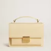 Borsa Venezia in pelle stampata pitone beige con dettagli dorati Borsa Venezia in pelle stampata pitone beige con dettagli dorati