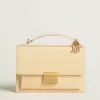 Borsa Venezia in pelle stampata pitone beige con dettagli dorati Borsa Venezia in pelle stampata pitone beige con dettagli dorati