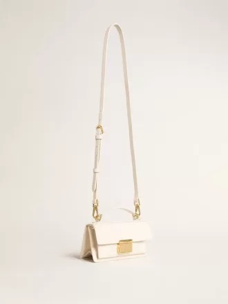 Borsa Venezia piccola in pelle color burro con dettagli dorati