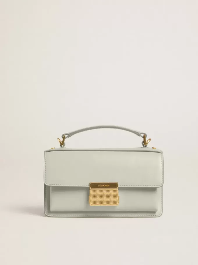 Borsa Venezia piccola in pelle grigio minerale con dettagli dorati Borsa Venezia piccola in pelle grigio minerale con dettagli dorati