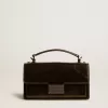 Borsa Venezia piccola in pelle metallizzata nera con dettagli neri Borsa Venezia piccola in pelle metallizzata nera con dettagli neri