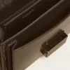 Borsa Venezia piccola in pelle metallizzata nera con dettagli neri Borsa Venezia piccola in pelle metallizzata nera con dettagli neri