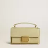 Borsa Venezia piccola in pelle verde chiaro con stampa pitonata e dettagli dorati Borsa Venezia piccola in pelle verde chiaro con stampa pitonata e dettagli dorati