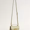 Borsa Venezia piccola in pelle verde chiaro con stampa pitonata e dettagli dorati Borsa Venezia piccola in pelle verde chiaro con stampa pitonata e dettagli dorati