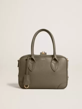 Borsa Vita in pelle color salvia con dettagli dorati Borsa Vita in pelle color salvia con dettagli dorati