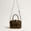 Borsa Vita in pelle nera invecchiata con dettagli dorati Borsa Vita in pelle nera invecchiata con dettagli dorati