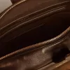 Borsa Vita in pelle nera invecchiata con dettagli dorati Borsa Vita in pelle nera invecchiata con dettagli dorati