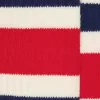 Calzini bianchi consumati con strisce blu e rosse Calzini bianchi consumati con strisce blu e rosse