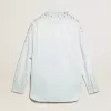 Camicia boyfriend da donna sbiancata con cristalli cabochon Camicia boyfriend da donna sbiancata con cristalli cabochon