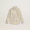 Camicia da bambina in cotone con stampa floreale multicolore Camicia da bambina in cotone con stampa floreale multicolore