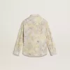 Camicia da bambina in cotone con stampa floreale multicolore Camicia da bambina in cotone con stampa floreale multicolore