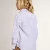 Camicia da bambino con righe azzurre