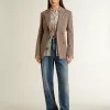 Camicia da donna con stampa floreale multicolore con paillettes Camicia da donna con stampa floreale multicolore con paillettes