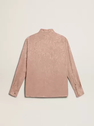 Camicia da donna in viscosa rosa con motivo floreale Camicia da donna in viscosa rosa con motivo floreale