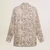 Camicia da notte da donna in misto seta con stampa floreale Camicia da notte da donna in misto seta con stampa floreale
