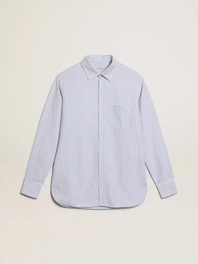 Camicia da uomo a righe sottili Camicia da uomo a righe sottili