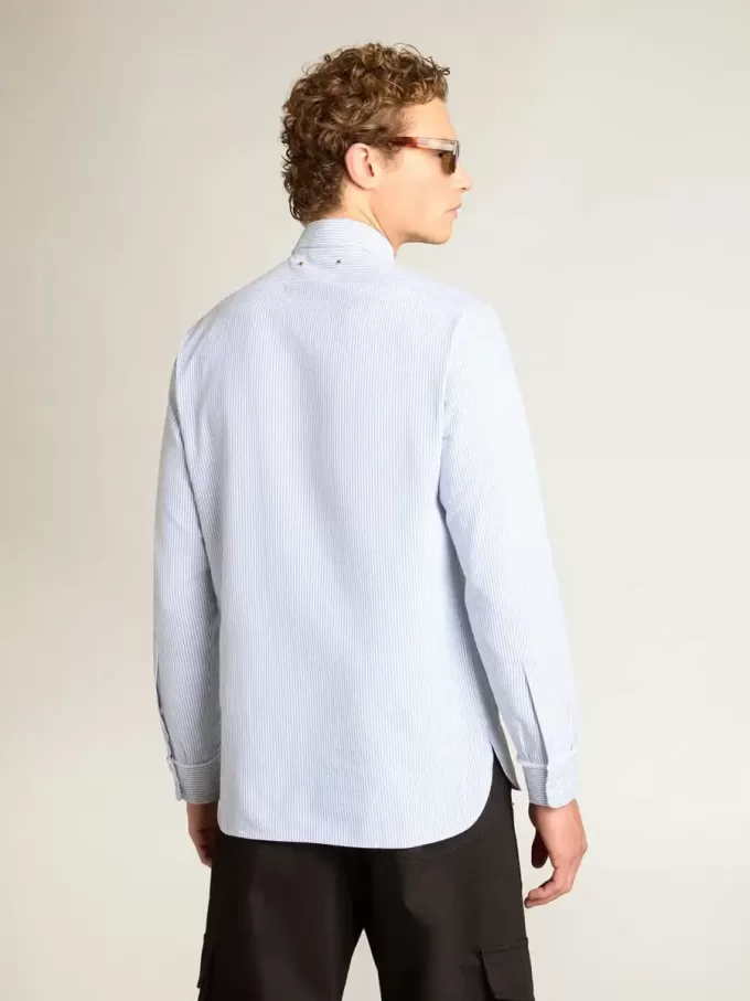Camicia da uomo a righe sottili Camicia da uomo a righe sottili