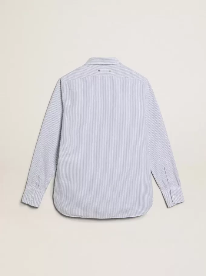Camicia da uomo a righe sottili Camicia da uomo a righe sottili