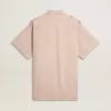 Camicia oversize da donna in denim tinto rosa Camicia oversize da donna in denim tinto rosa
