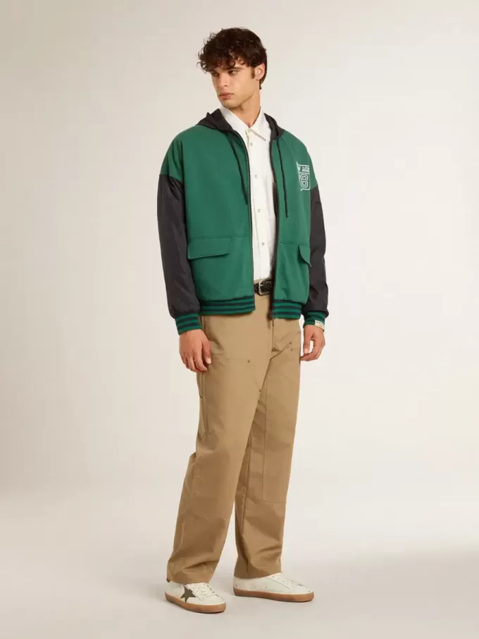 Camicia oversize da uomo bianco consumato con righe verticali Camicia oversize da uomo bianco consumato con righe verticali