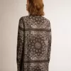 Camicia pigiama in grigio antracite con stampa paisley Camicia pigiama in grigio antracite con stampa paisley
