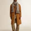 Cappotto monopetto da uomo color tabacco