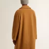 Cappotto monopetto da uomo color tabacco