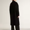 Cappotto nero monopetto da donna Cappotto nero monopetto da donna