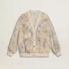 Cardigan da donna con stampa floreale e ricami Cardigan da donna con stampa floreale e ricami