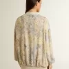 Cardigan da donna con stampa floreale e ricami Cardigan da donna con stampa floreale e ricami