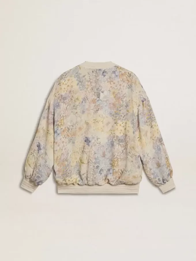 Cardigan da donna con stampa floreale e ricami Cardigan da donna con stampa floreale e ricami