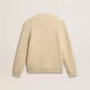 Cardigan da donna in cotone con ricamo sul davanti Cardigan da donna in cotone con ricamo sul davanti