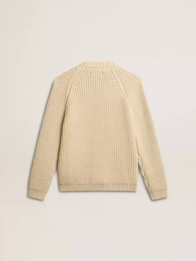 Cardigan da donna in cotone con ricamo sul davanti Cardigan da donna in cotone con ricamo sul davanti